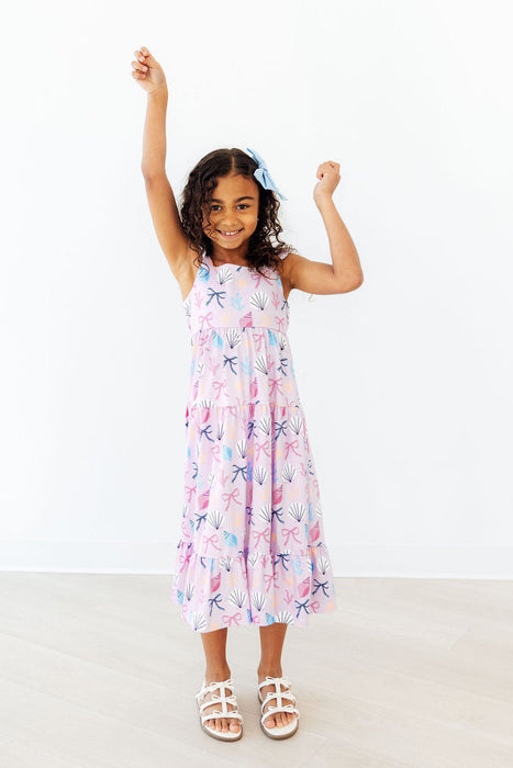 Beachside Bows Ruffle Maxi Dress
