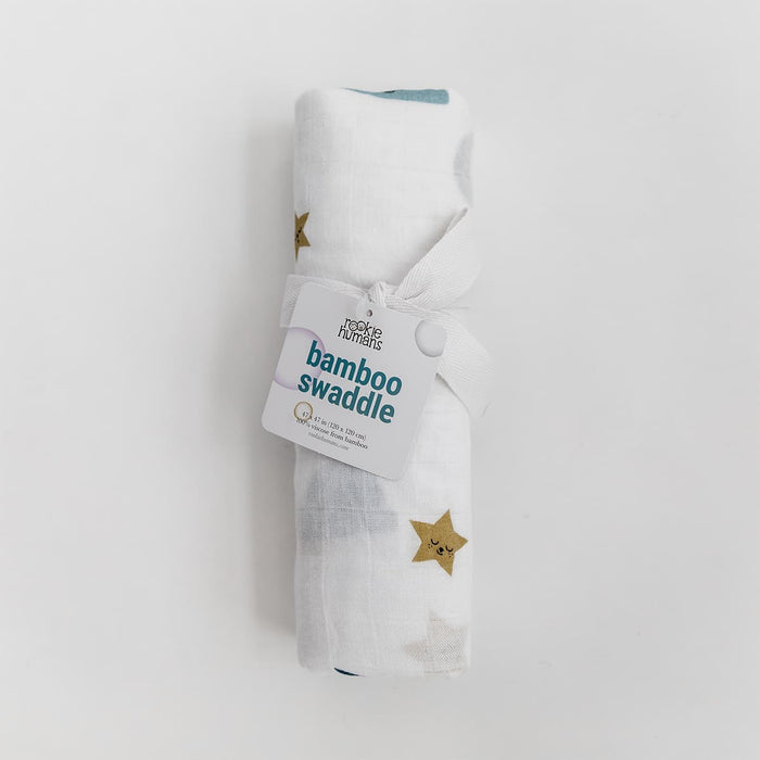 Moon and stars bamboo swaddle - Nature Baby Outfitter