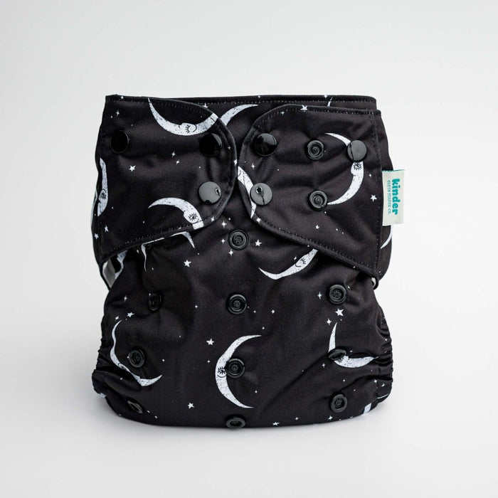 Space and Sky: Essentials Pocket Cloth Diaper with Athletic Wicking Jersey, Grows with your Baby