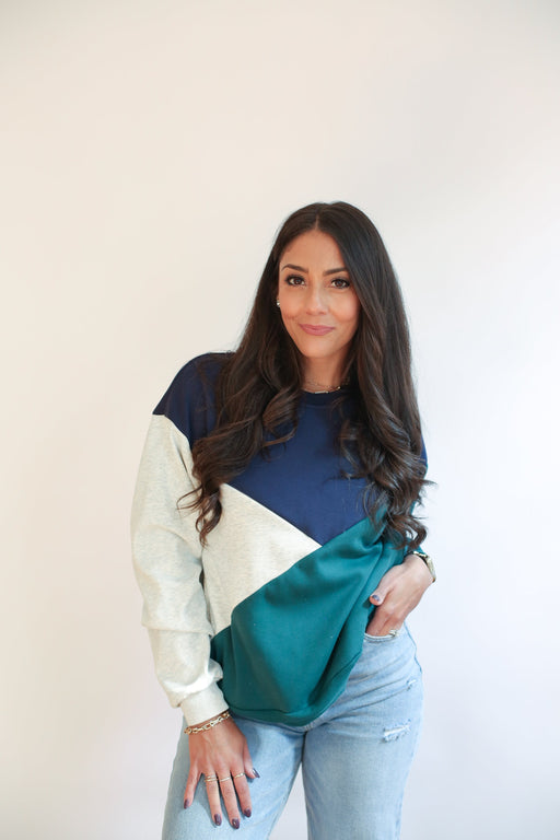 Velour Interior Diagonal Zip Breastfeeding Sweatshirt - Nature Baby Outfitter