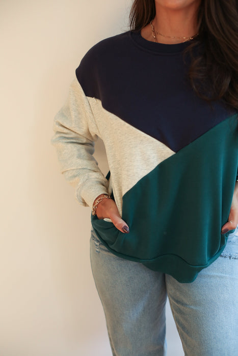 Velour Interior Diagonal Zip Breastfeeding Sweatshirt - Nature Baby Outfitter