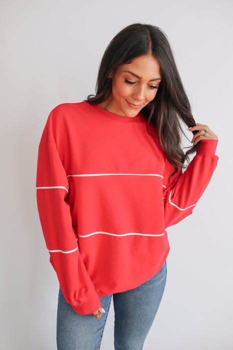 NUULY X Movemama Relaxed Fit Invisible Zipper Breastfeeding Sweatshirt with Piping - Nature Baby Outfitter