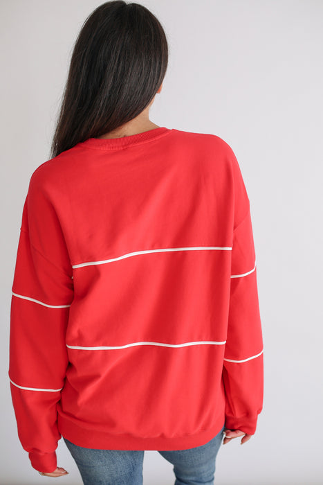 NUULY X Movemama Relaxed Fit Invisible Zipper Breastfeeding Sweatshirt with Piping - Nature Baby Outfitter