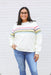 Six Stripe Invisible Zip Breastfeeding Sweatshirt - Nature Baby Outfitter