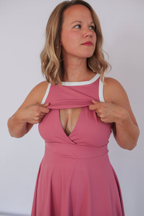 The Courtside Nursing Tennis Dress – Breastfeeding Friendly - Nature Baby Outfitter