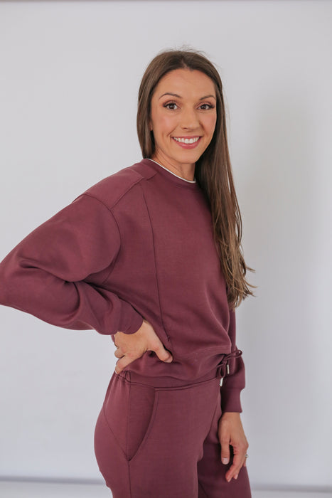 Luxe Nursing Lounge Crewneck - Nature Baby Outfitter