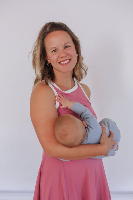 The Courtside Nursing Tennis Dress – Breastfeeding Friendly - Nature Baby Outfitter