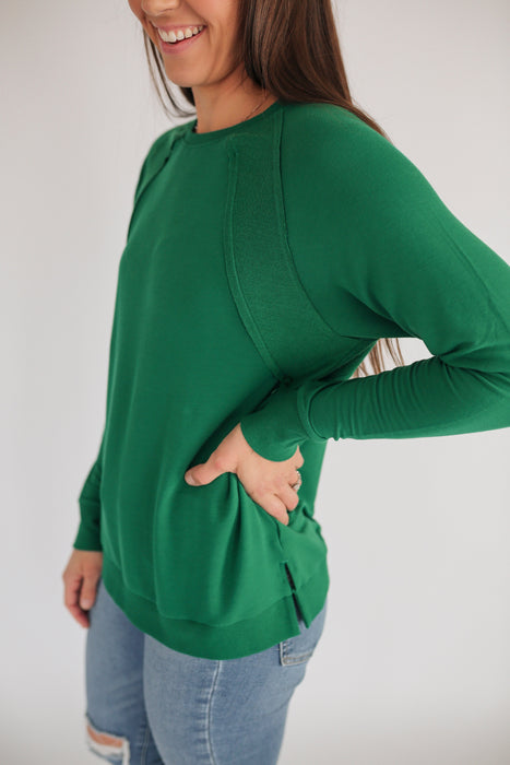 Free Flowing Lightweight Long Sleeve Nursing Top