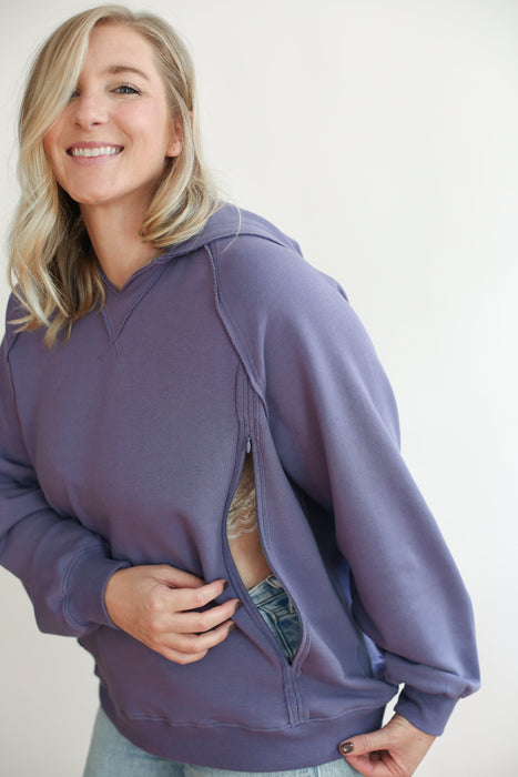 Big Hug Vertical Zip Breastfeeding Hoodie - Nature Baby Outfitter