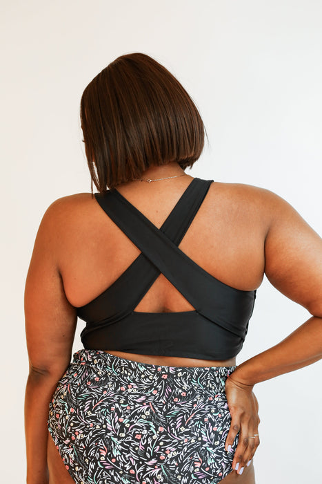 Crop Zip Up Breastfeeding Swimsuit Top - Nature Baby Outfitter