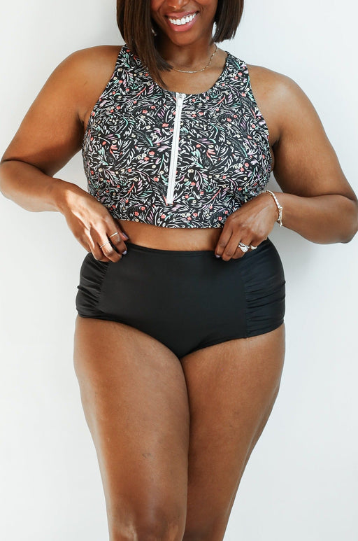 Moderate Coverage High Waist Bikini Bottoms - Nature Baby Outfitter