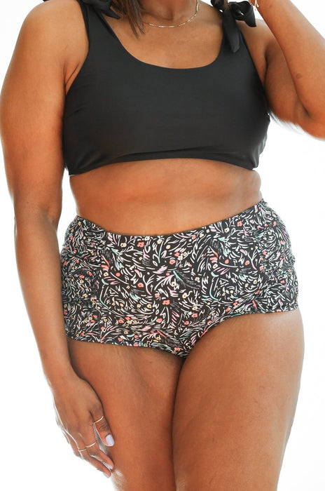 Moderate Coverage High Waist Bikini Bottoms - Nature Baby Outfitter