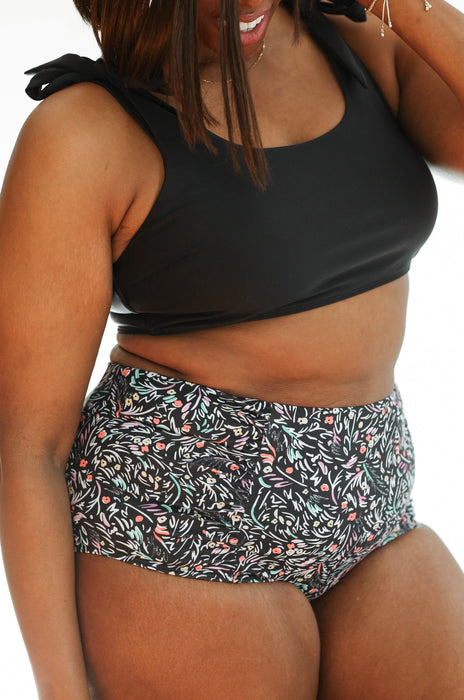 Moderate Coverage High Waist Bikini Bottoms - Nature Baby Outfitter