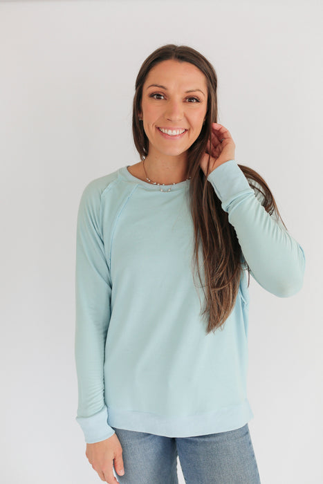 Free Flowing Lightweight Long Sleeve Nursing Top