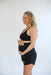 Maternity Athletic Shorts - Black - Nature Baby Outfitter