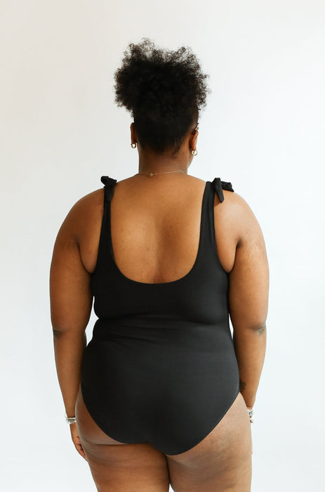 Ribbed One Piece Tie Shoulder Breastfeeding Swimsuit - Nature Baby Outfitter