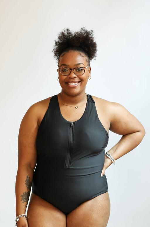 One Piece Zip Up Breastfeeding Swimsuit - Nature Baby Outfitter