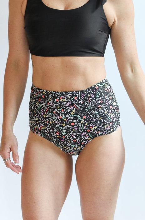 Moderate Coverage High Waist Bikini Bottoms - Nature Baby Outfitter
