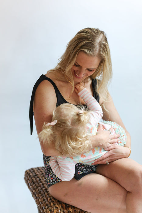 Tie Shoulder Breastfeeding Bikini Swimsuit Top - Nature Baby Outfitter