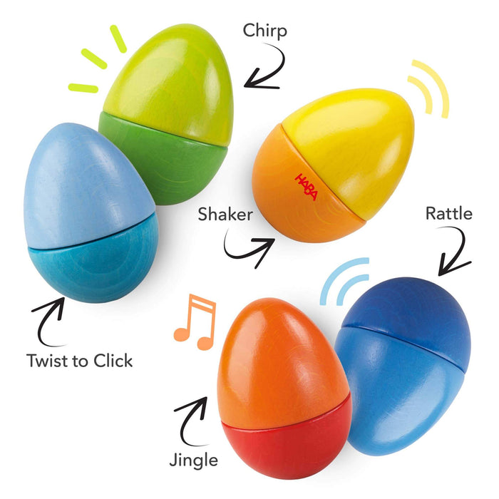 Fun with Sounds Wooden Eggs - Nature Baby Outfitter