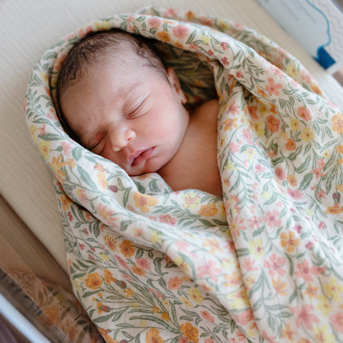 Organic Cotton Muslin Swaddle Blanket - Nature Baby Outfitter
