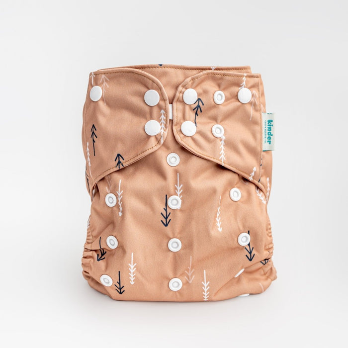 Nature: Essentials Pocket Cloth Diaper with Athletic Wicking Jersey, Grows with your Baby