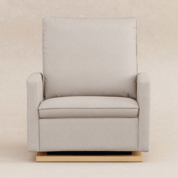 Babyletto Cali Pillowback Chair and a Half Glider in Eco-Performance Fabric | Water Repellent & Stain Resistant