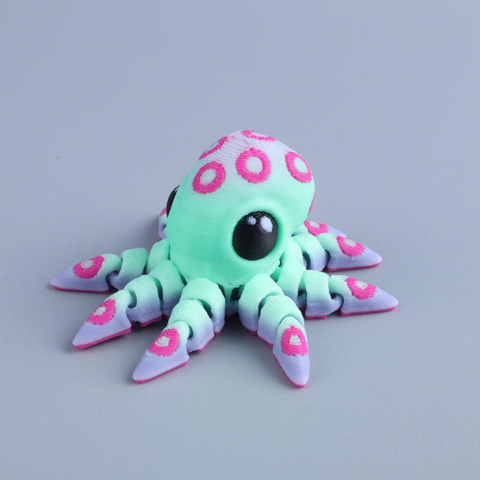 3D Printed Mini Fidget Creature Toy Pack – Articulated Party Favor Gift