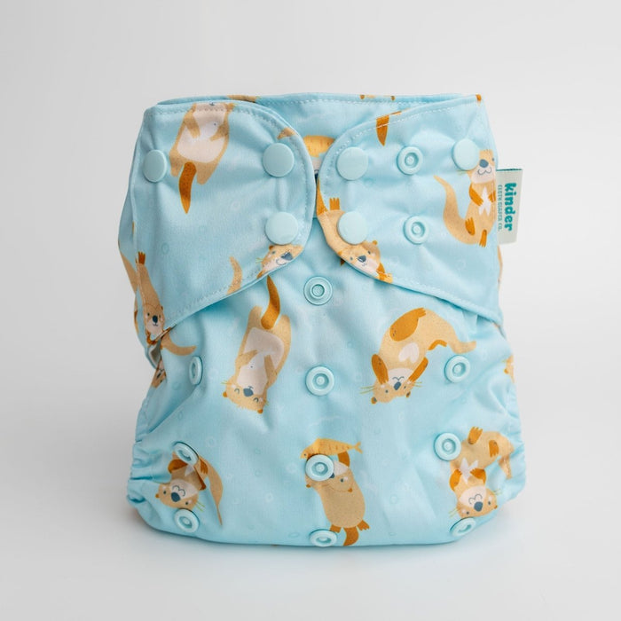 Animals and Insects: Essentials Pocket Cloth Diaper with Athletic Wicking Jersey, Grows with your Baby