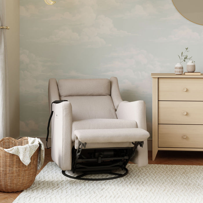 Babyletto Kiwi Deluxe Power Recliner & Swivel Glider with Heat and Massage