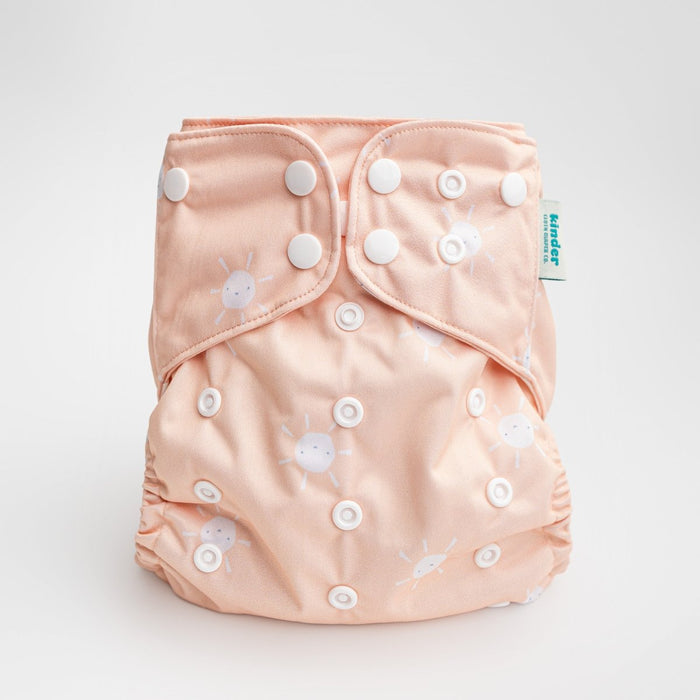 Space and Sky: Essentials Pocket Cloth Diaper with Athletic Wicking Jersey, Grows with your Baby