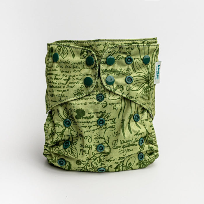 Nature: Essentials Pocket Cloth Diaper with Athletic Wicking Jersey, Grows with your Baby