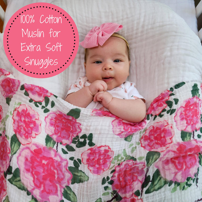 Live Life in Full Bloom Swaddle Blanket