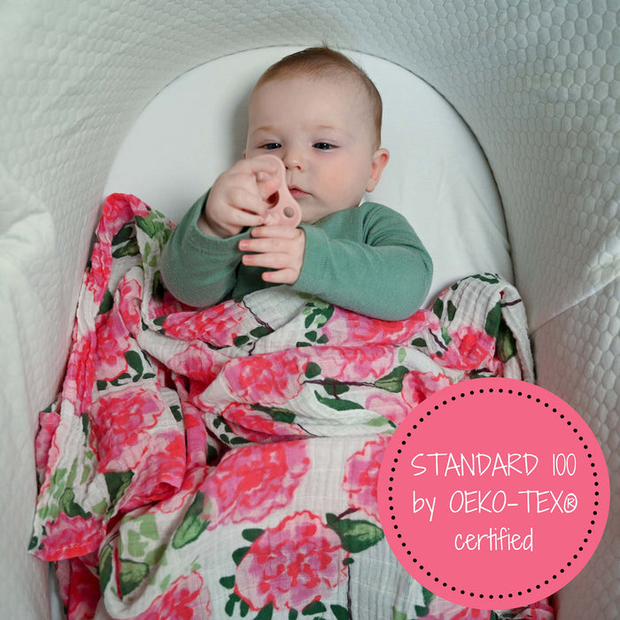 Live Life in Full Bloom Swaddle Blanket