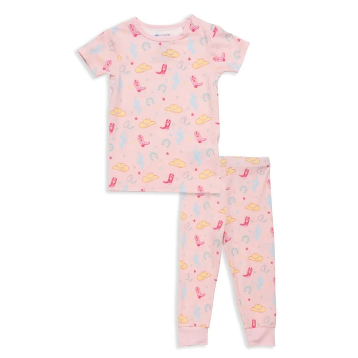 Pink Not My First Rodeo Modal Short Sleeve Pajamas