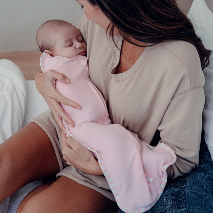 Easy Zipper Swaddle Blankets in Pink