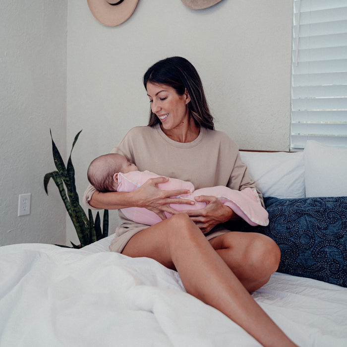 Easy Zipper Swaddle Blankets in Pink