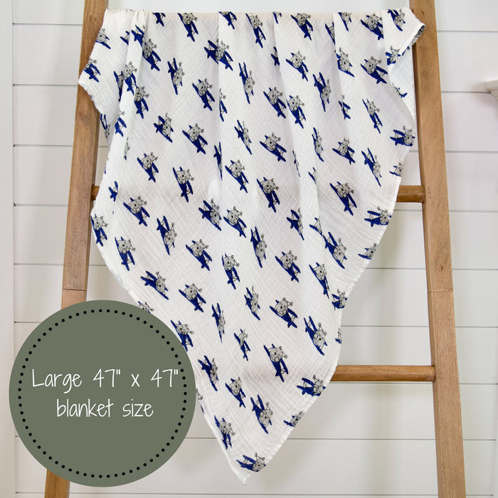 Up, Up, Up and Away Swaddle Blanket