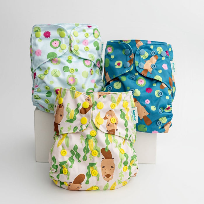 Animals and Insects: Essentials Pocket Cloth Diaper with Athletic Wicking Jersey, Grows with your Baby