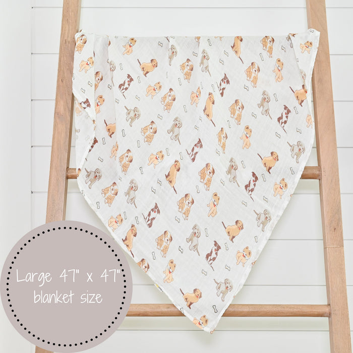 Woof Woof Swaddle Blanket
