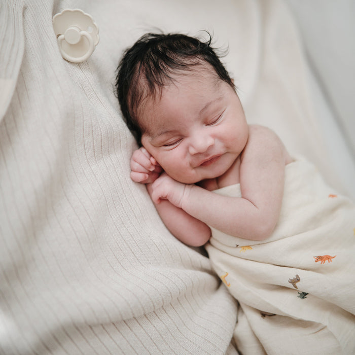 Organic Cotton Muslin Swaddle Blanket - Nature Baby Outfitter