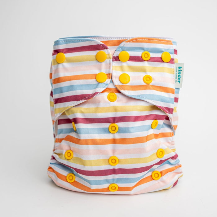 Abstract: Essentials Pocket Cloth Diaper with Athletic Wicking Jersey, Grows with your Baby