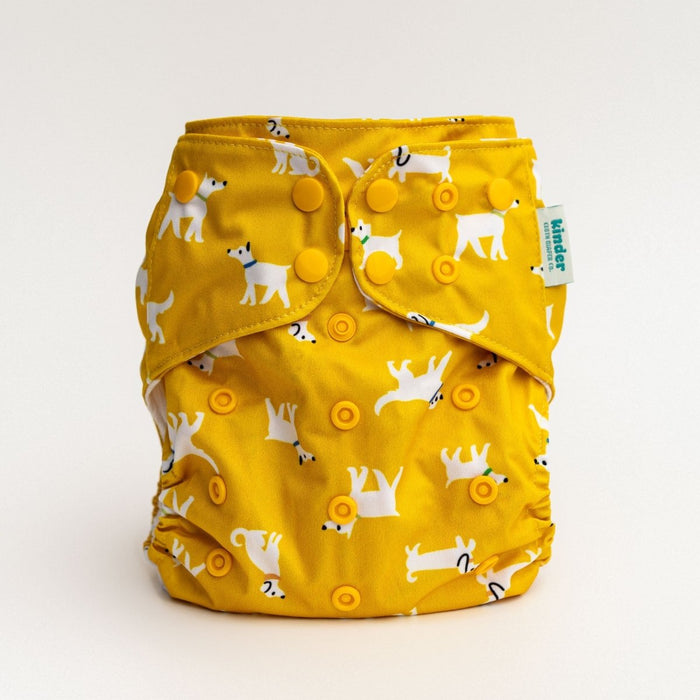 Animals and Insects: Essentials Pocket Cloth Diaper with Athletic Wicking Jersey, Grows with your Baby