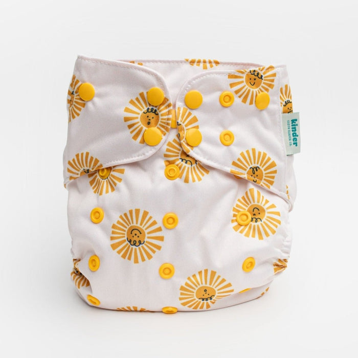 Space and Sky: Essentials Pocket Cloth Diaper with Athletic Wicking Jersey, Grows with your Baby
