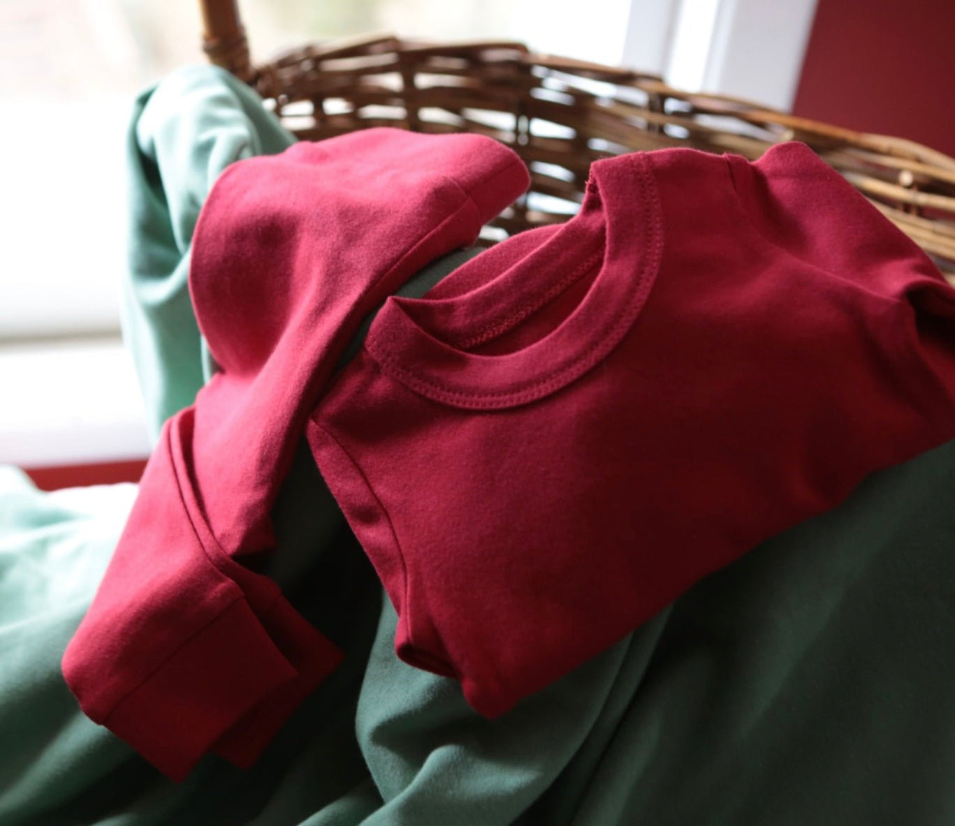baby pajamas | scarlet red — Nature Baby Outfitter
