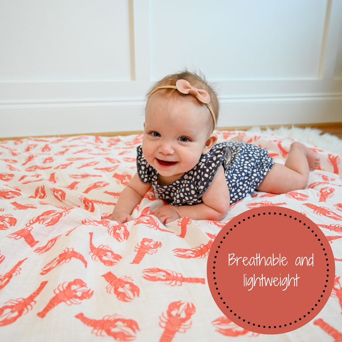 Lobster Roll Swaddle Blanket