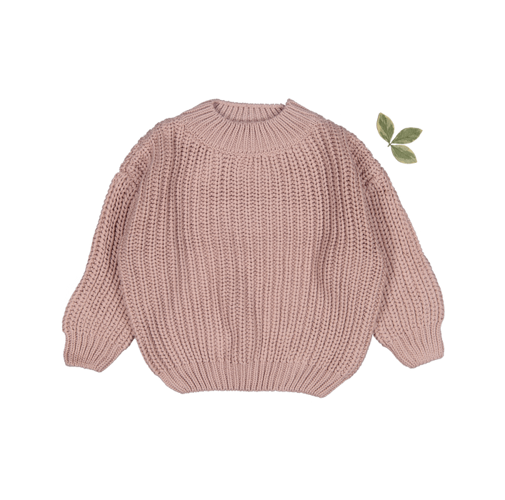 The Chunky Knit Sweater - Mauve