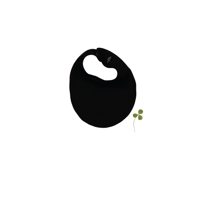 The Bib - Black Ribbed