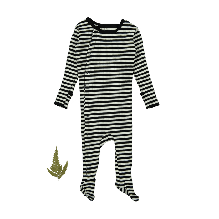The Printed Snap Romper - Stripe