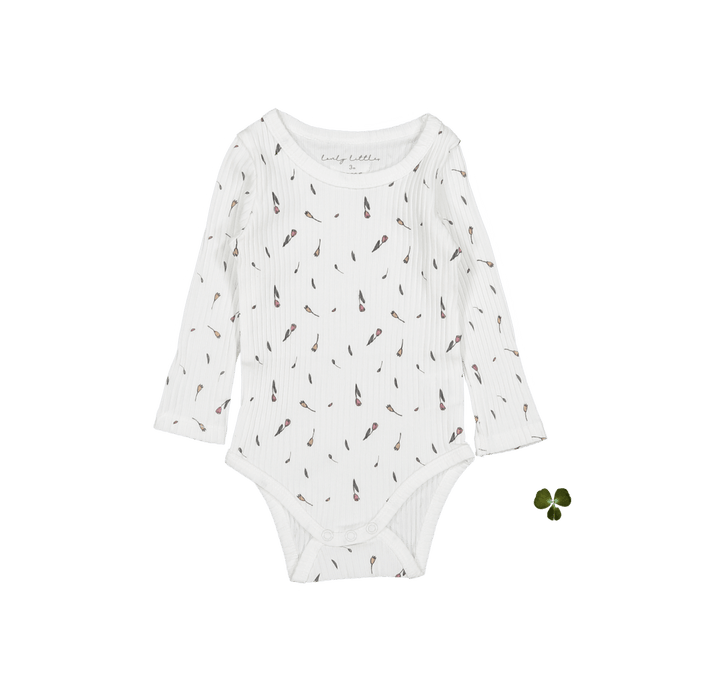 The Printed Long Sleeve Onesie - Tulip